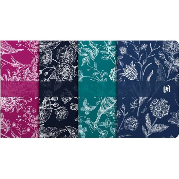 Oxford Romance Anteckningsblock 9x14cm, Linj, Ass.