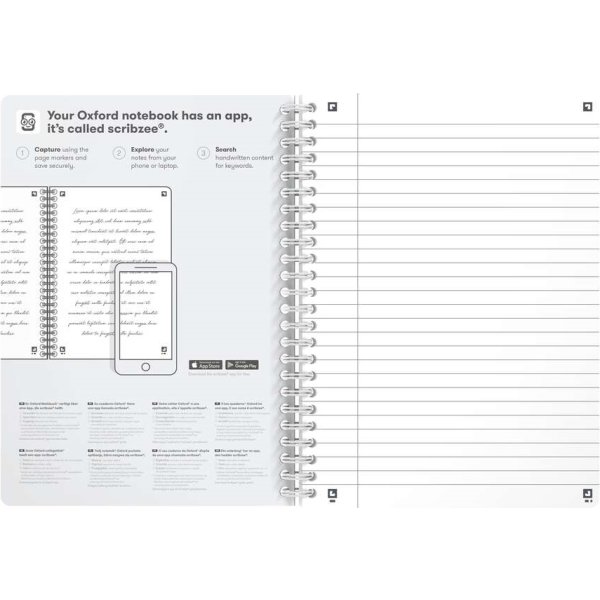 Oxford Romance Spiralbok | A5 | Kvadrat. | Ass.