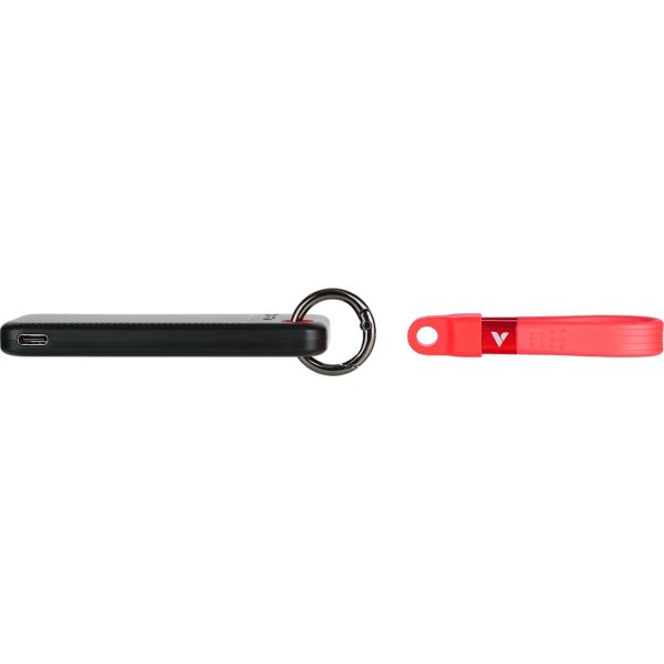 VERBATIM USB 3.2 Gen 2 1TB, SSD, Svart/Röd