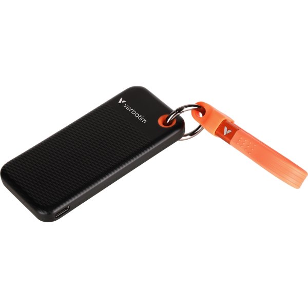 VERBATIM USB 3.2 Gen 2 1TB, SSD, Svart/Orange