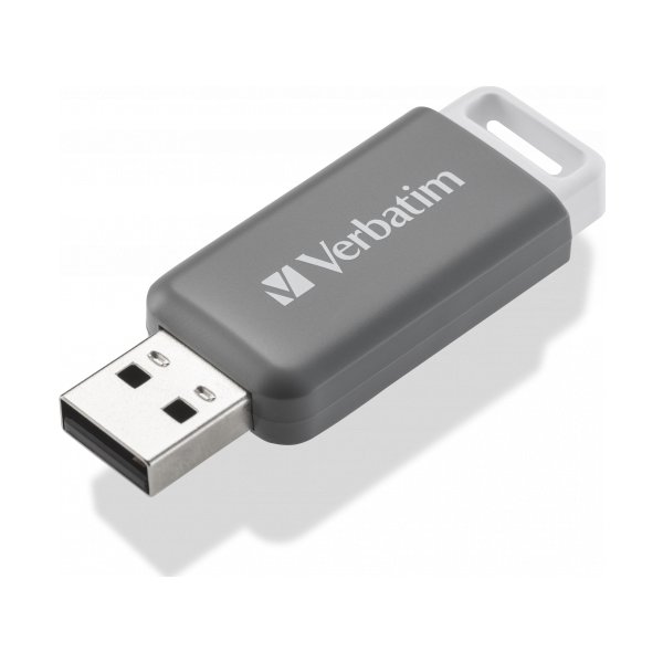 Verbatim USB-minne, DataBar USB 2.0, 128GB, Grå