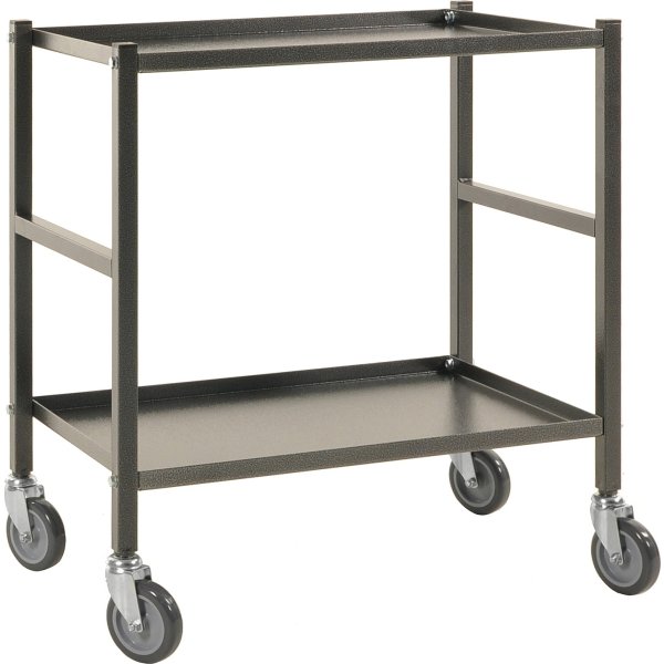 Rullvagn, 2 hyllor, 670x415x760 mm, 150 kg, antrac