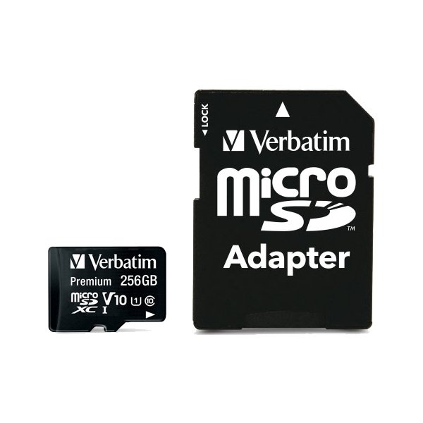 Verbatim Minneskort, Micro SDXC Premium 256GB