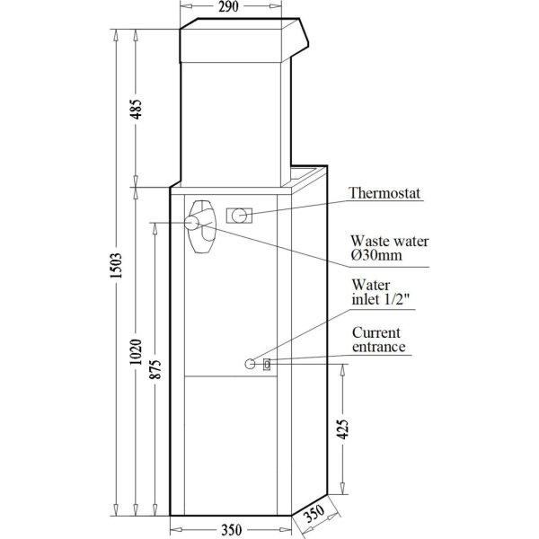 Canaletas A-8PE Vattenkylare med fotpedal