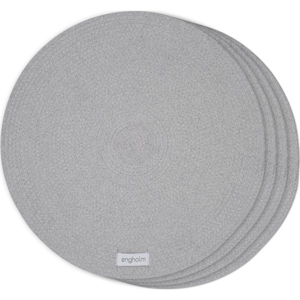 Engholm Thor bordstablett, Ø40 cm, ljusgrå, 4 st.