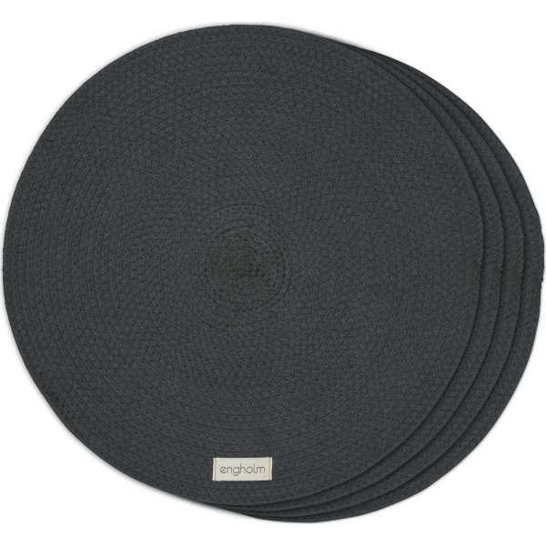 Engholm Thor bordstablett, Ø40 cm, grå, 4 st.