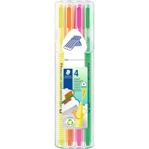 Staedtler Triplus Highlighter | 4 färger