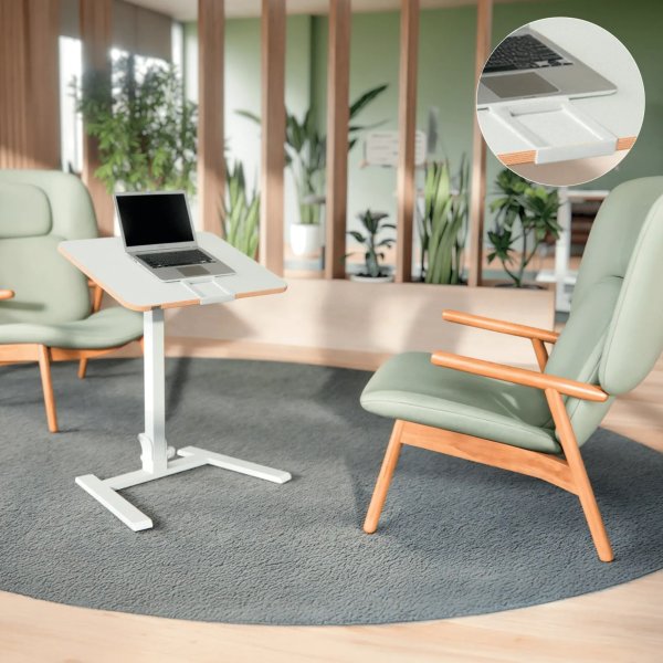 Leitz Ergo hopfällbart höj- och sänkbart bord, vit