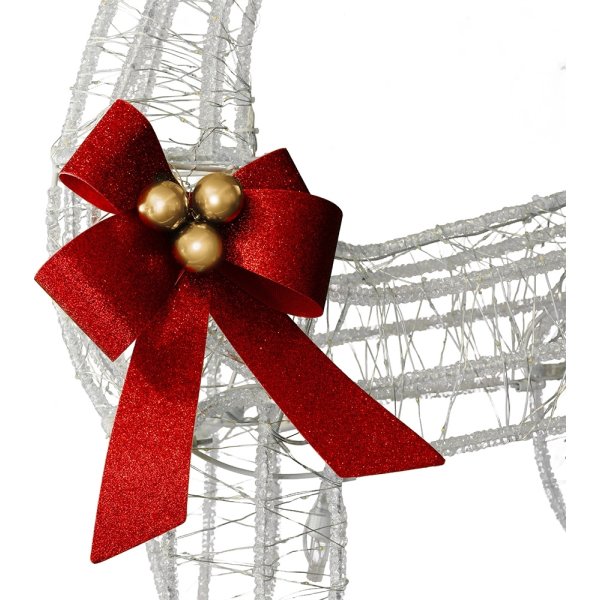 Lysande Ren med 880 LED, H123 cm