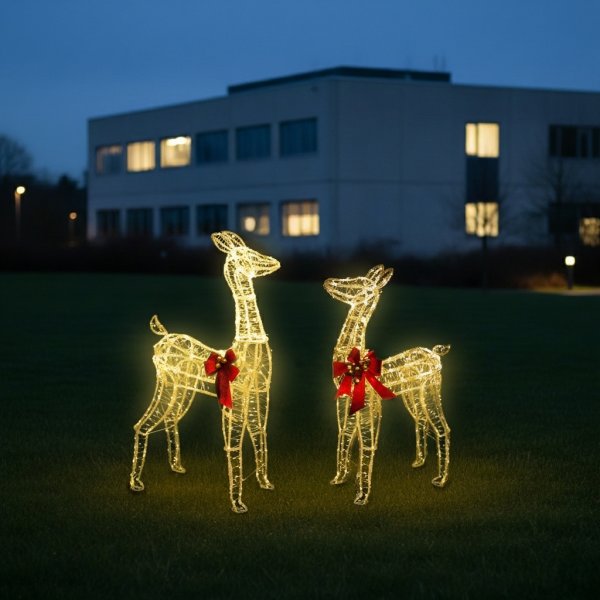 Lysande Ren med 560 LED, H95 cm