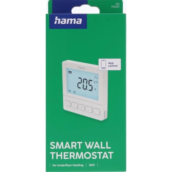 HAMA Termostat, golvvärme Display, vit