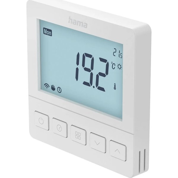 HAMA Termostat, golvvärme Display, vit