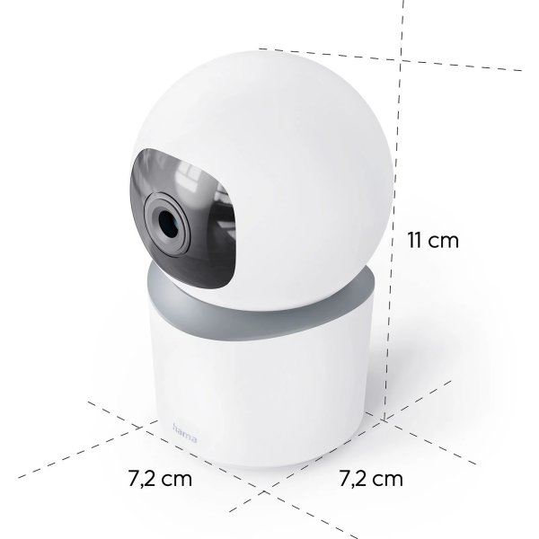 HAMA Övervakningskamera, inomhus, vridbar, vit