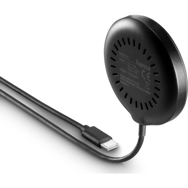 HAMA Trådlös laddning, Qi2 - 15W, Svart