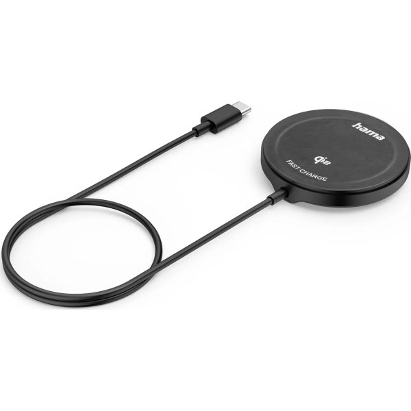 HAMA Trådlös laddning, Qi2 - 15W, Svart