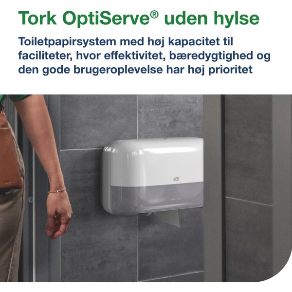 Tork T7 Dispenser Toalettpapper u/hylsa Dual Svart