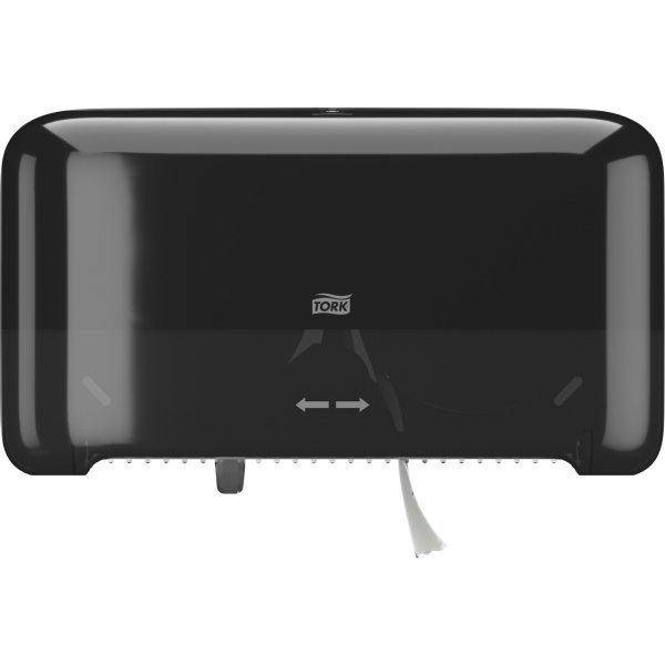 Tork T7 Dispenser Toalettpapper u/hylsa Dual Svart