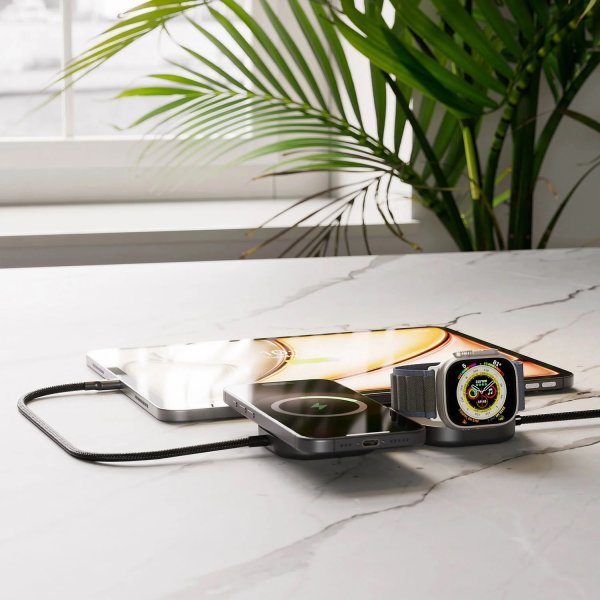 ZENS Trådlös laddning + USB-C, QI2, Pro 3, Svart