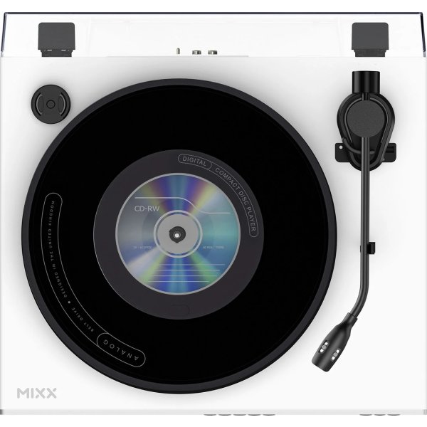 MIXX Vinyl- och CD-spelare, Analog Plus - Vit