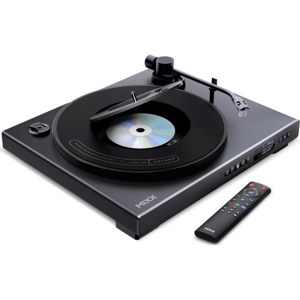 MIXX Vinyl- och CD-spelare, Analog Plus - Svart