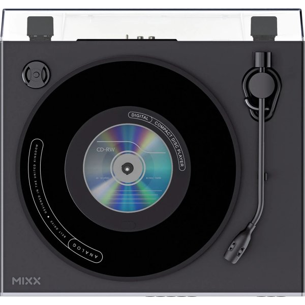 MIXX Vinyl- och CD-spelare, Analog Plus - Svart