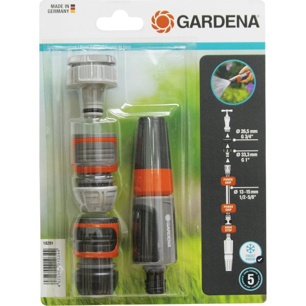 Gardena Basisset, spolpistol+kopplingar