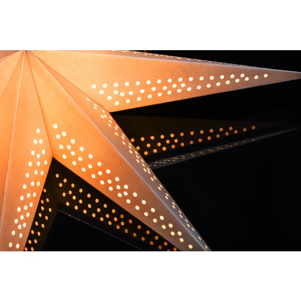 Pappersstjärna, Hängande, 7 spetsar, Ø78 cm, brun