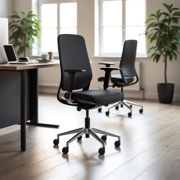 Belfort kontorsstol, mörkgrå