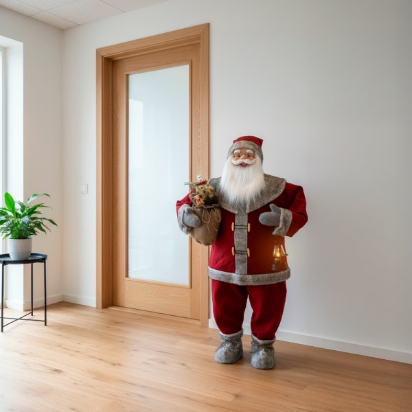 Jultomte m. LED, 120 cm.