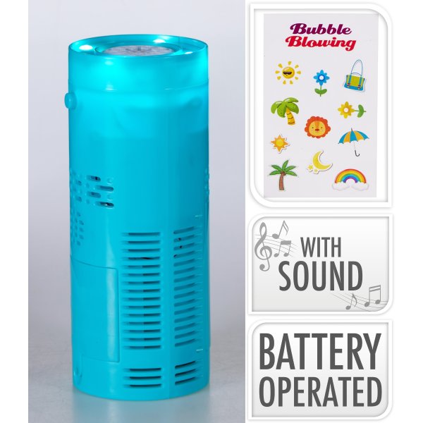 Såpbubbelmaskin med musik och ljus