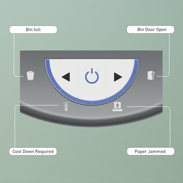 Leitz Dokumentförstörare t. hemmakontor P5 22L Vit