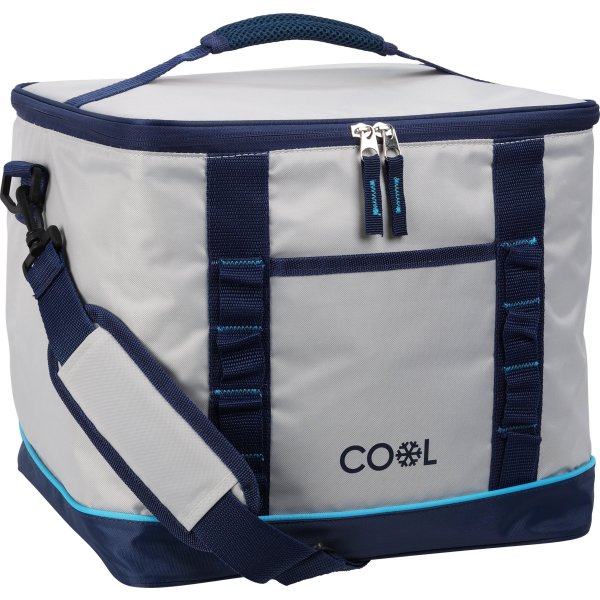 Kylväska Lux, grå/mörkblå, 32,5x28,5x33 cm, 28L.