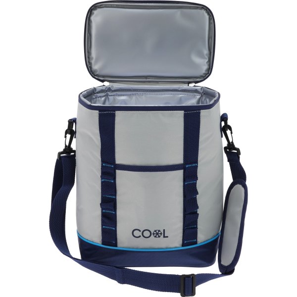 Kylväska Lux, grå/mörkblå, 25,5x15,5x33 cm, 12L.