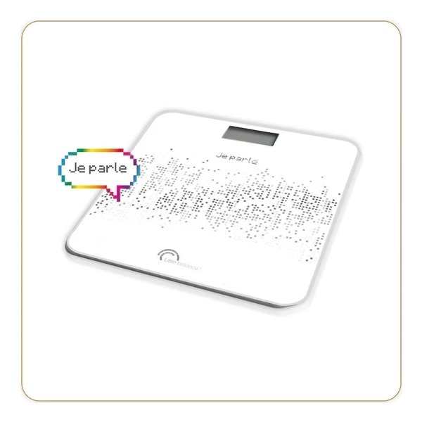 Little Balance personvåg, vit, tal