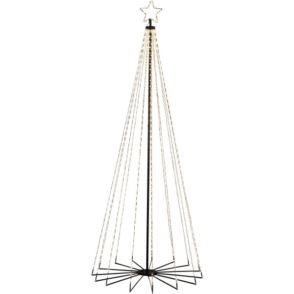 Julgran i metall med LED H240cm