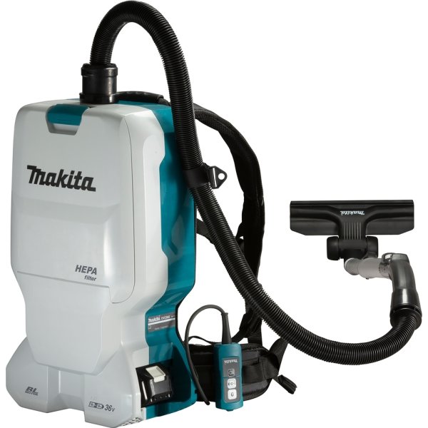 Makita Ryggdammsug. LXT 2x18V 6L ex. batt. DVC660Z