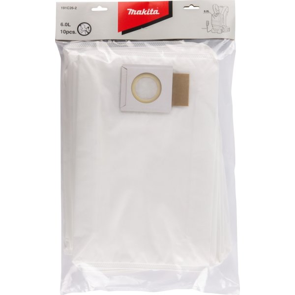 Makita Dammpåse för ryggdammsugare DVC660Z, 10 st.