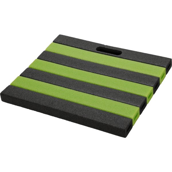 Knäkudde, svart/grön, 35x30x2,7 cm.