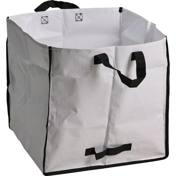 Pop-up trädgårdssäck, vit, kraftig, 42x42x42 cm.