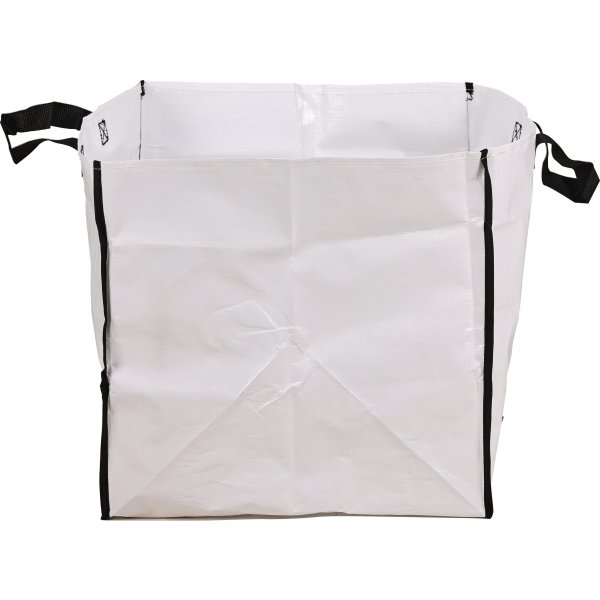 Pop-up trädgårdssäck, vit, kraftig, 42x42x42 cm.