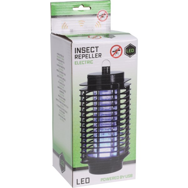 Elektrisk myggavskräckare, UV-ljus, 10x10x22 cm.