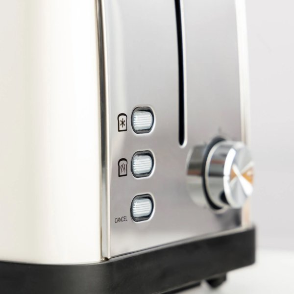 TAURUS Brödrost, Vintage, Lång, Krämfärgad