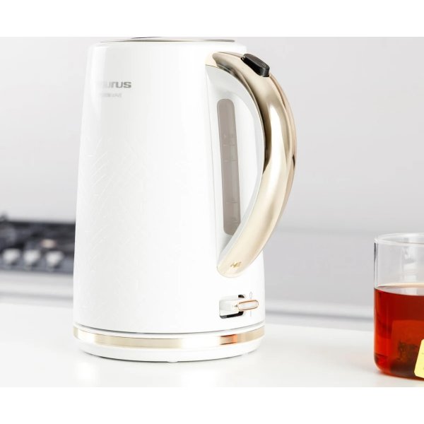 TAURUS Vattenkokare, 1,7 L - Vit