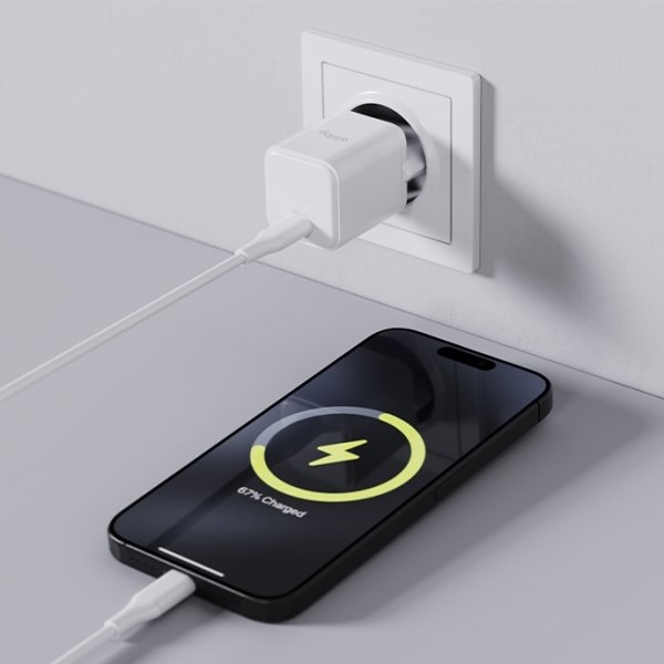 Allity Laddare, USB-C, 20W - Vit