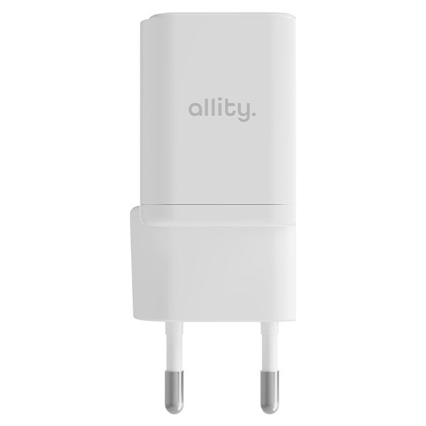 Allity Laddare, USB-C, 20W - Vit