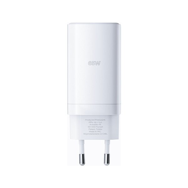 Allity Laddare, 2x USB-C, 1x USB-A, 65W - Vit