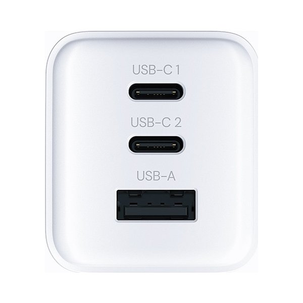 Allity Laddare, 2x USB-C, 1x USB-A, 65W - Vit