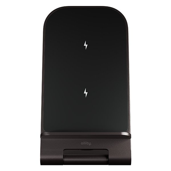 Allity Trådlös laddare, 15W, Grafit - AWC-100