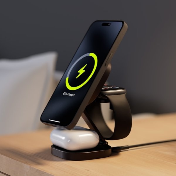 Allity Trådlös laddare, 25 WMS, Grafit - AWC-220