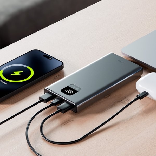 Allity Powerbank, 22,5W, Grå - APB-100